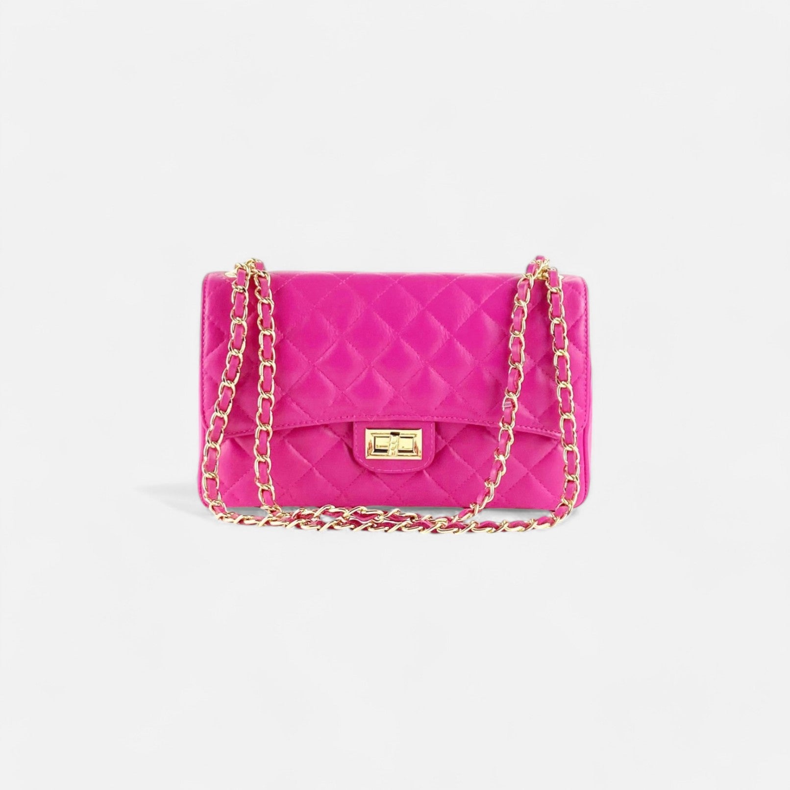 Bolso acolchado clasic fucsia