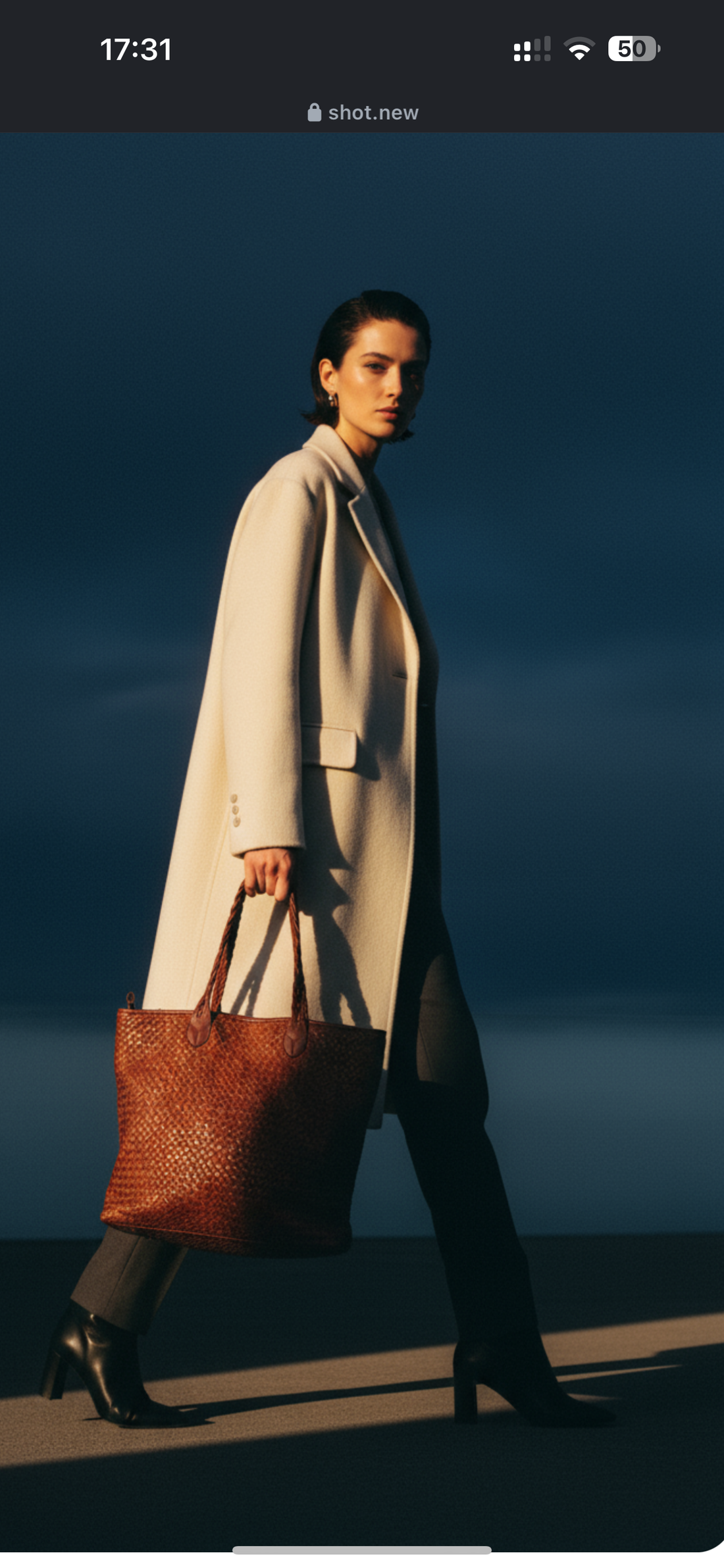 Bolso shooper piel lavada