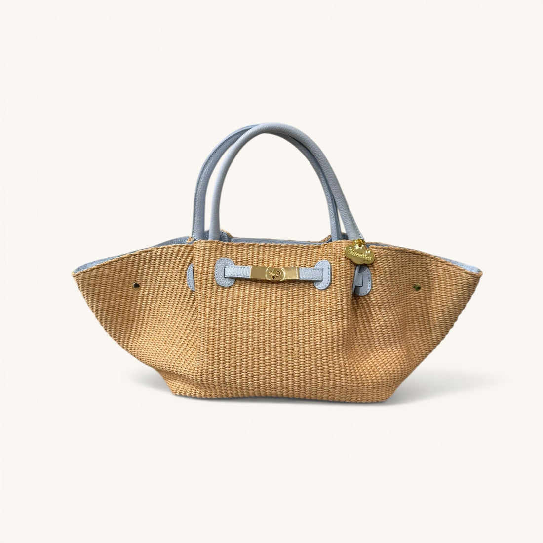 Bolso Cassandra Rafia azul claro