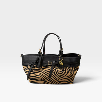 bolso shopper cebra  piel