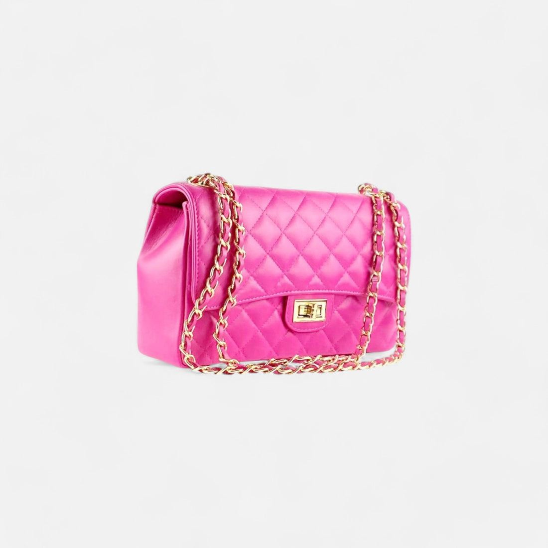 Bolso acolchado clasic fucsia