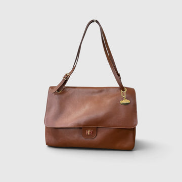 Flat bag coñac