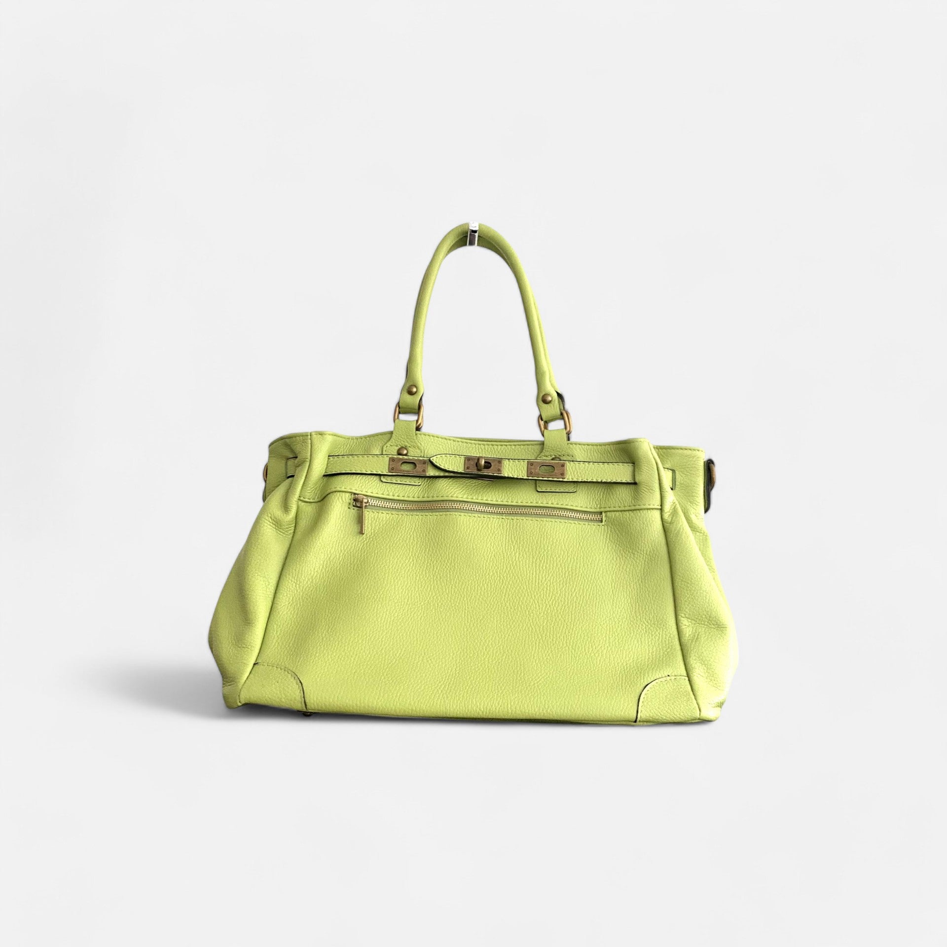 Handbag cremallera pistacho