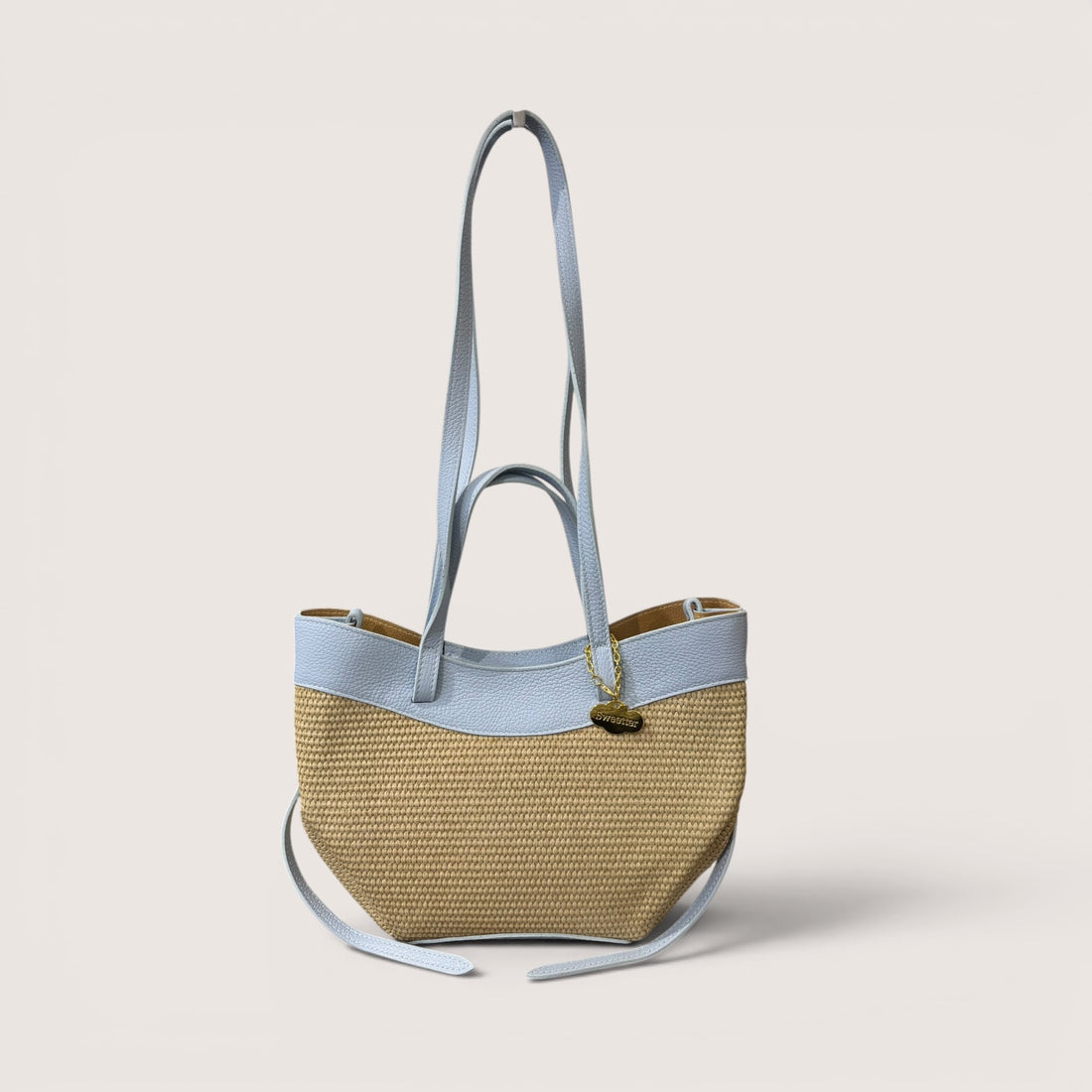 Luna mini rafia azul