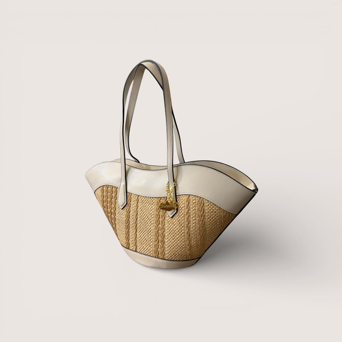 Bolso Venecia rafia topo