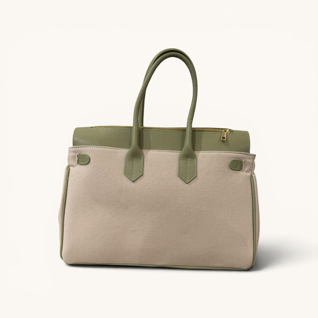 Handbag canvas verde