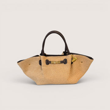 Bolso Cassandra Rafia choco