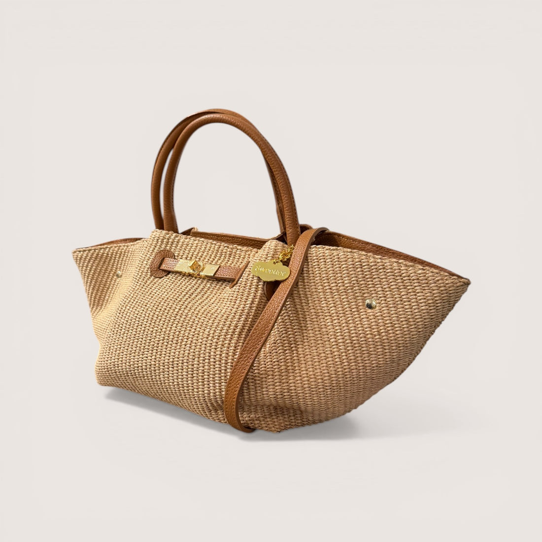 Bolso Cassandra Rafia Camel