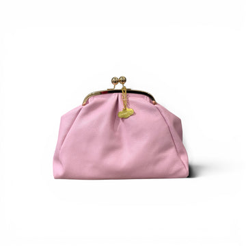Clutch vintage piel rosa