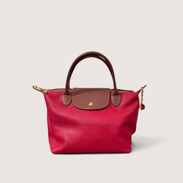 Bolso de mano Tetis burdeos rojizo