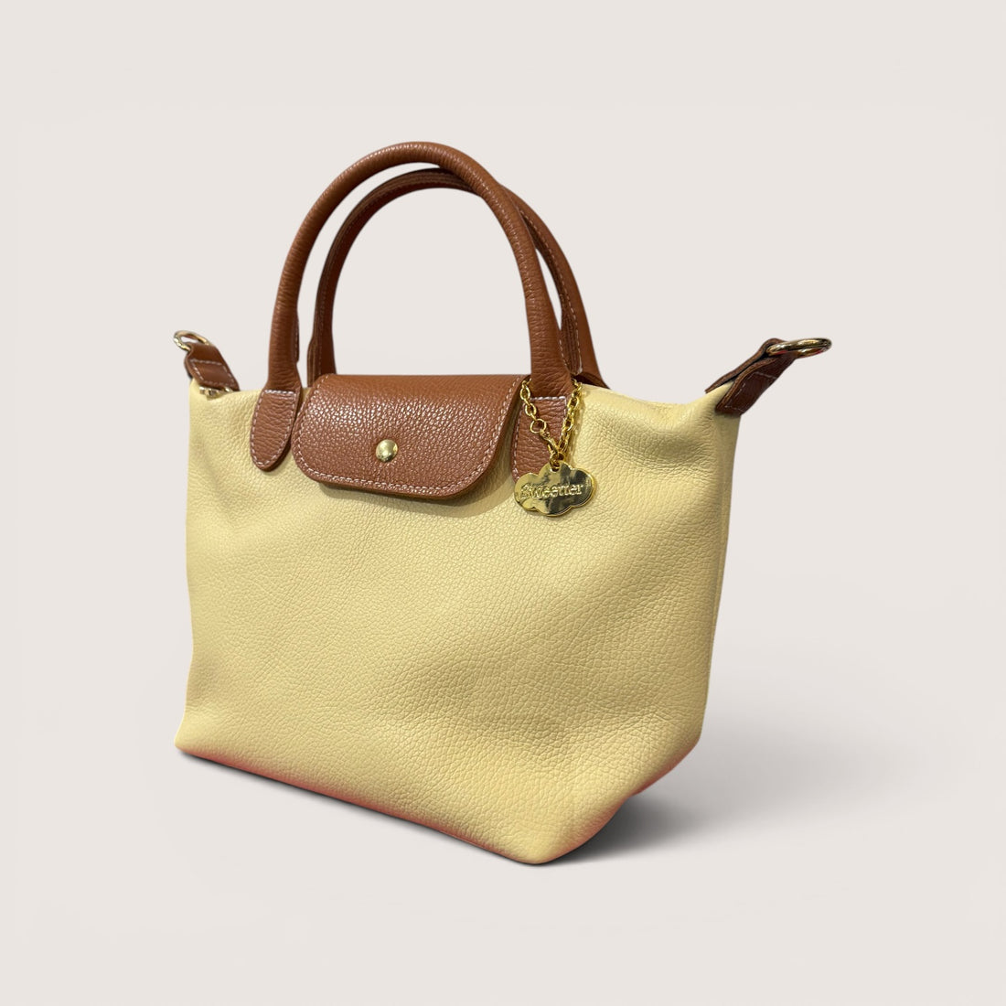 Bolso de mano Tetis mantequilla