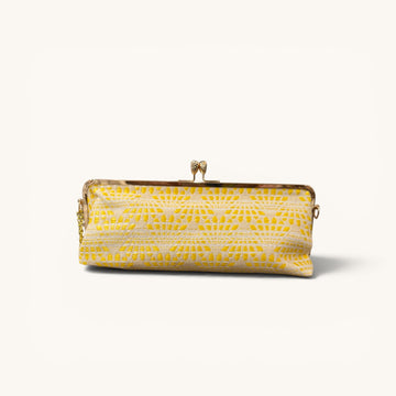Clutch alargado mantequilla