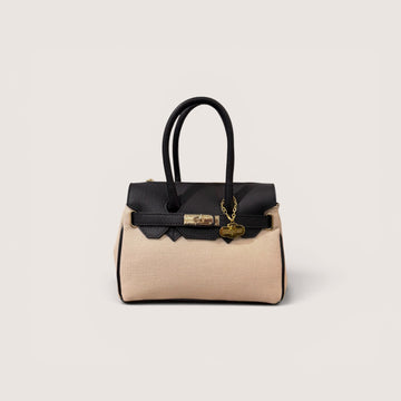 Mini Handbag Canvas negro