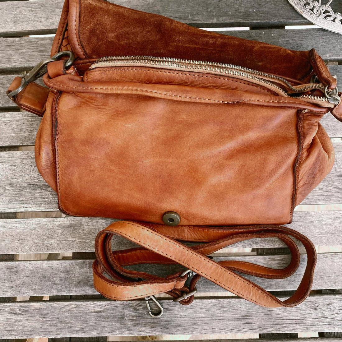 Bandolera olivo marrón