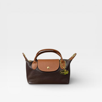 Mini Bolso de mano Tetis chocolate