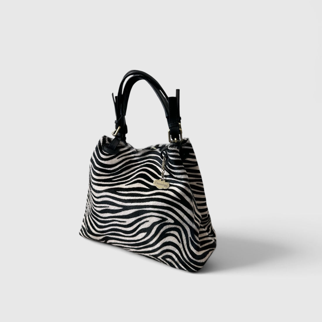 Bolso shopper piel cebra