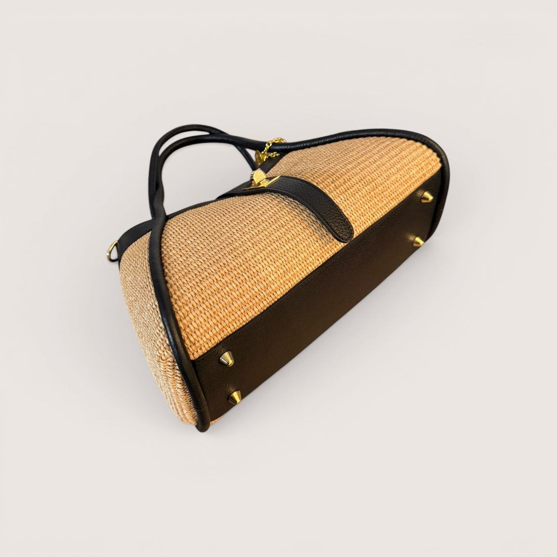 Bolso mano midi Góndola Negro