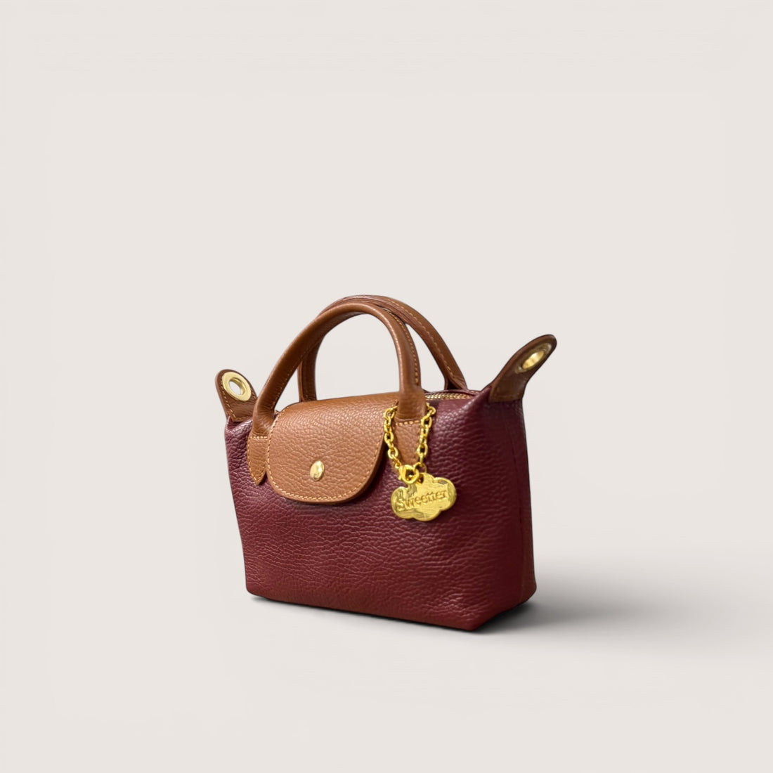 Mini Bolso de mano Tetis burdeos