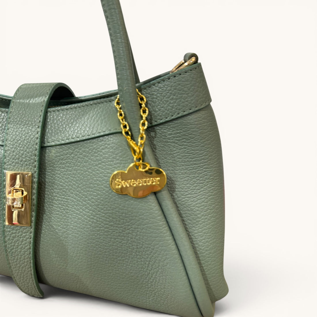 Bolso Góndola piel verde
