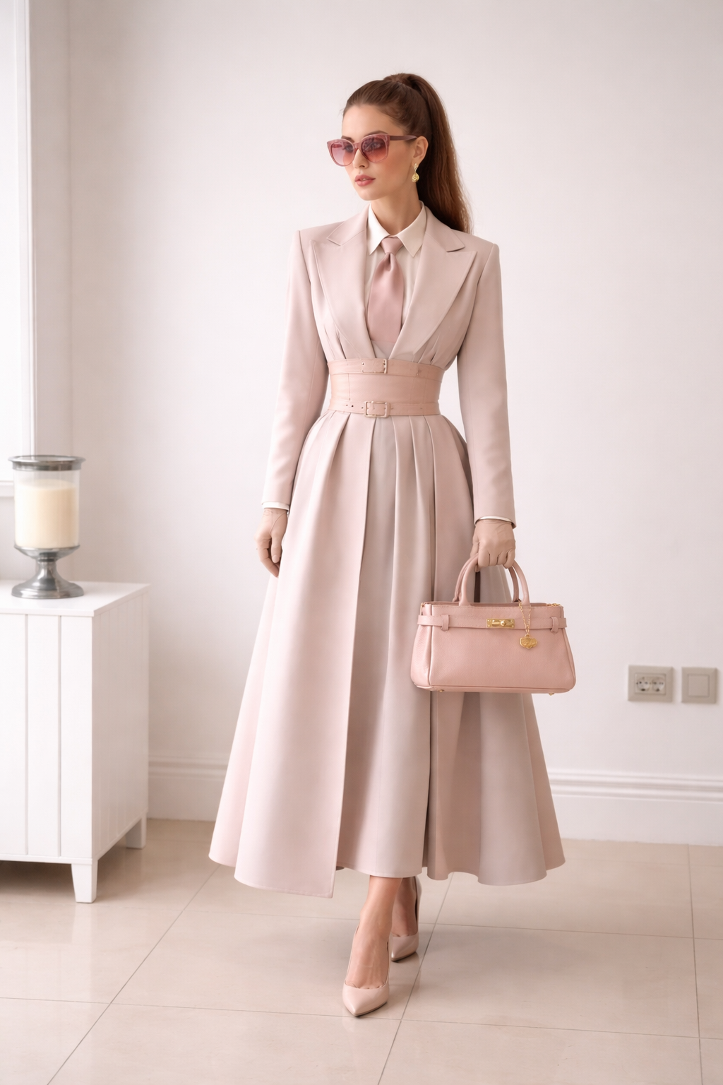 Teckel candado rosa palo