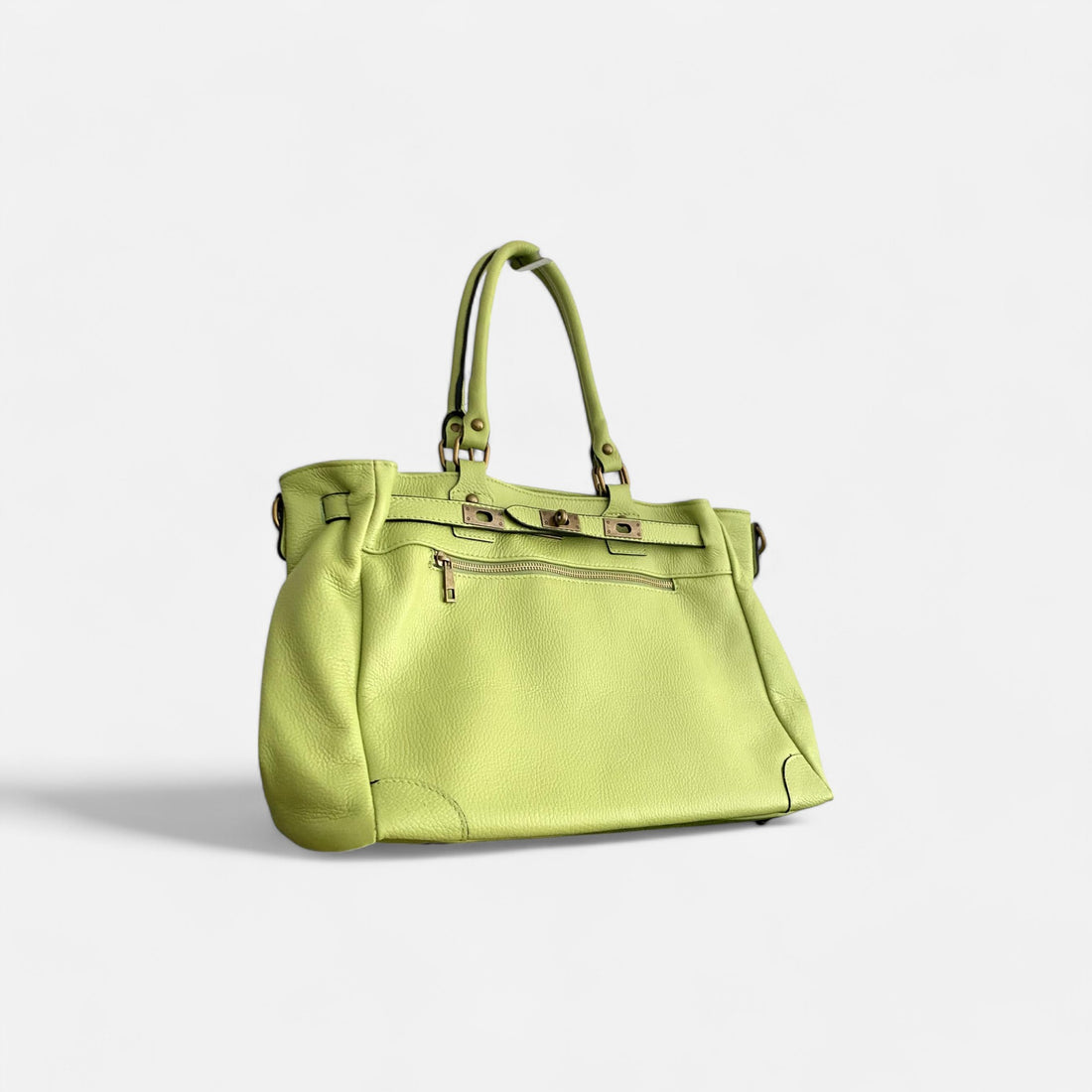 Handbag cremallera pistacho