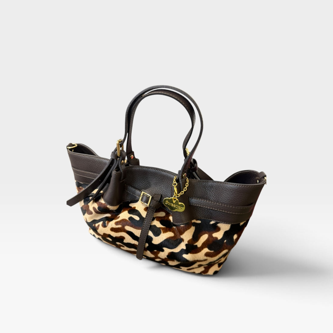 bolso shopper mix leopardo