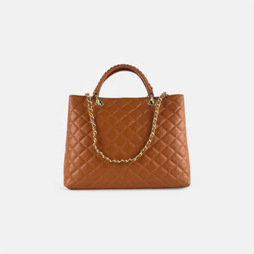 Bolso acolchado Club camel