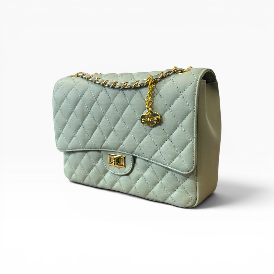 Bolso acolch Maxi verde agua