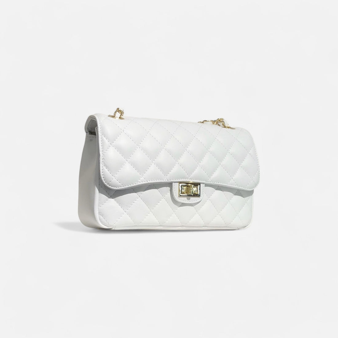 Bolso bandolera acolchado blanco