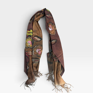 Pashmina lana marrón