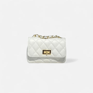 Bolso mini acolchado Blanco