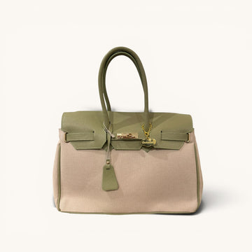 Handbag canvas verde