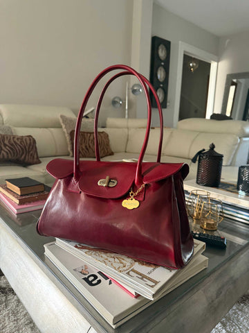 Shopper Uffizi burdeos rojizo