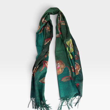 Pashmina  lana verde