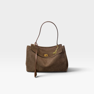 Bolso Bellini ante chocolate