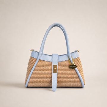 Bolso mano midi Góndola Azul