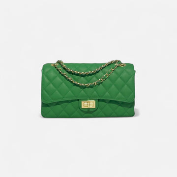 Bolso acolchado clasic verde intenso