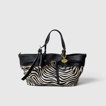 bolso shopper cebra  piel