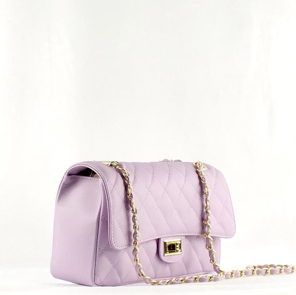 Bolso acolchado clasic lila