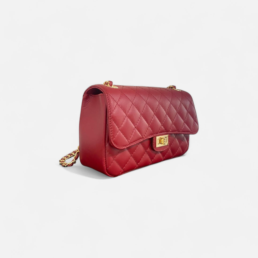 Bolso acolchado clasic cereza