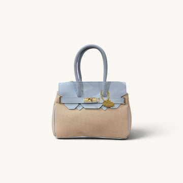 Mini handbag canvas azul