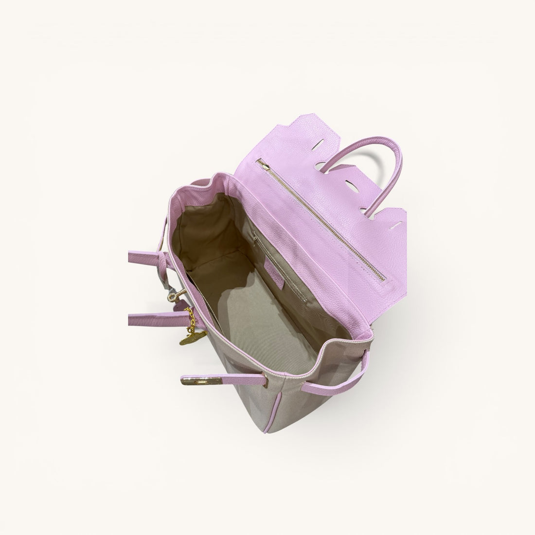 Handbag canvas rosa