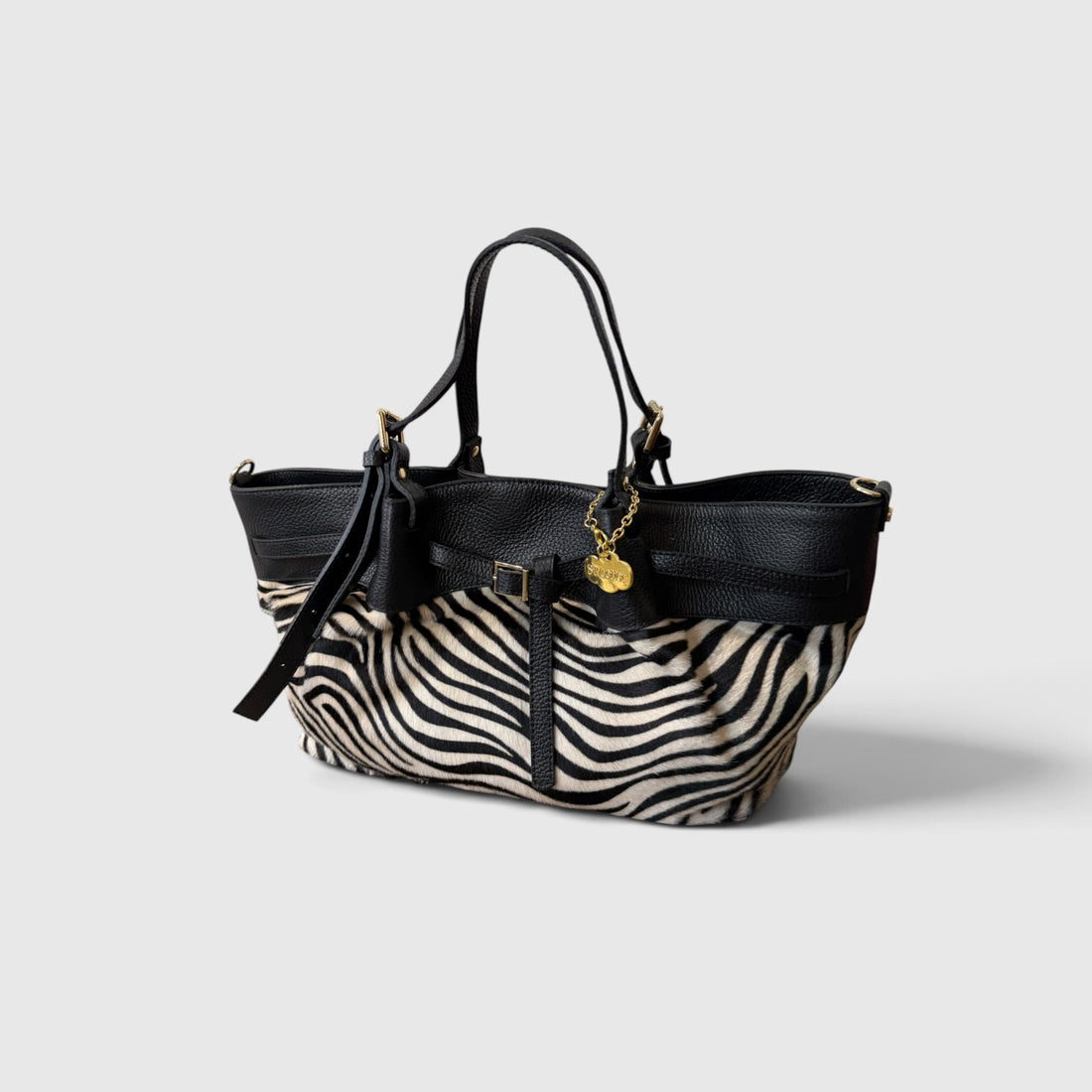 bolso shopper cebra  piel
