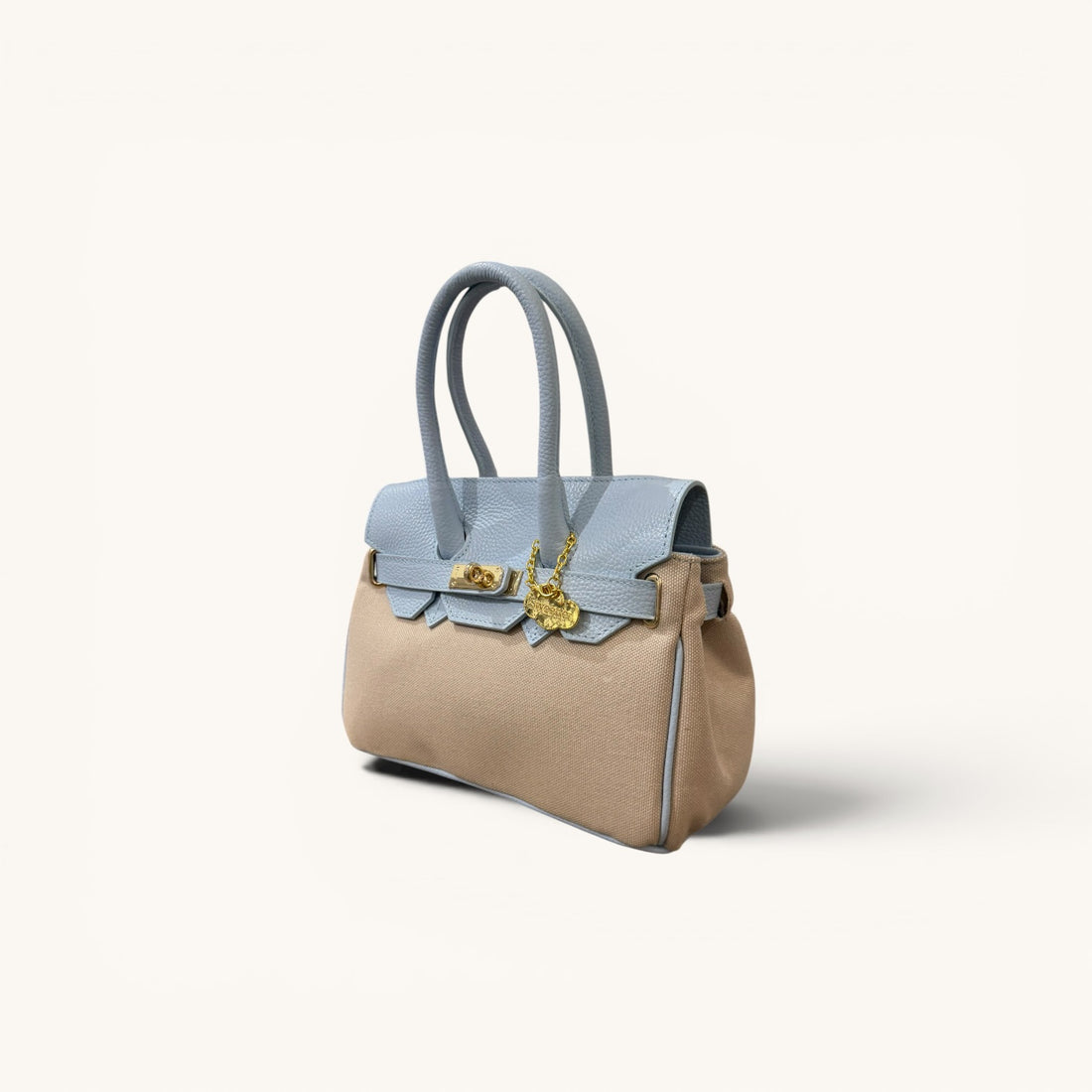 Mini handbag canvas azul