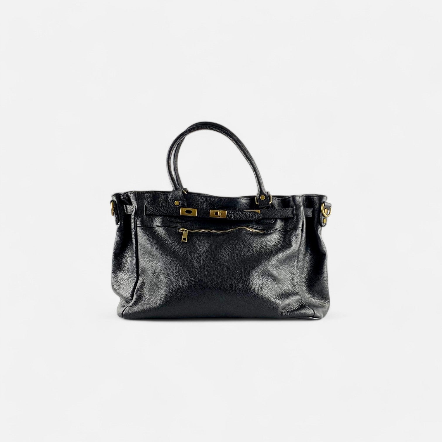 Handbag cremallera negro