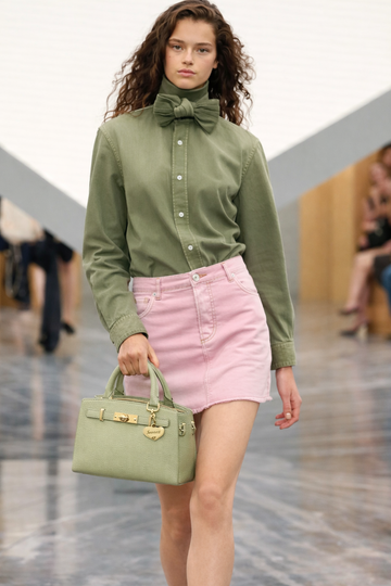 Bolso Diábolo mini verde nude