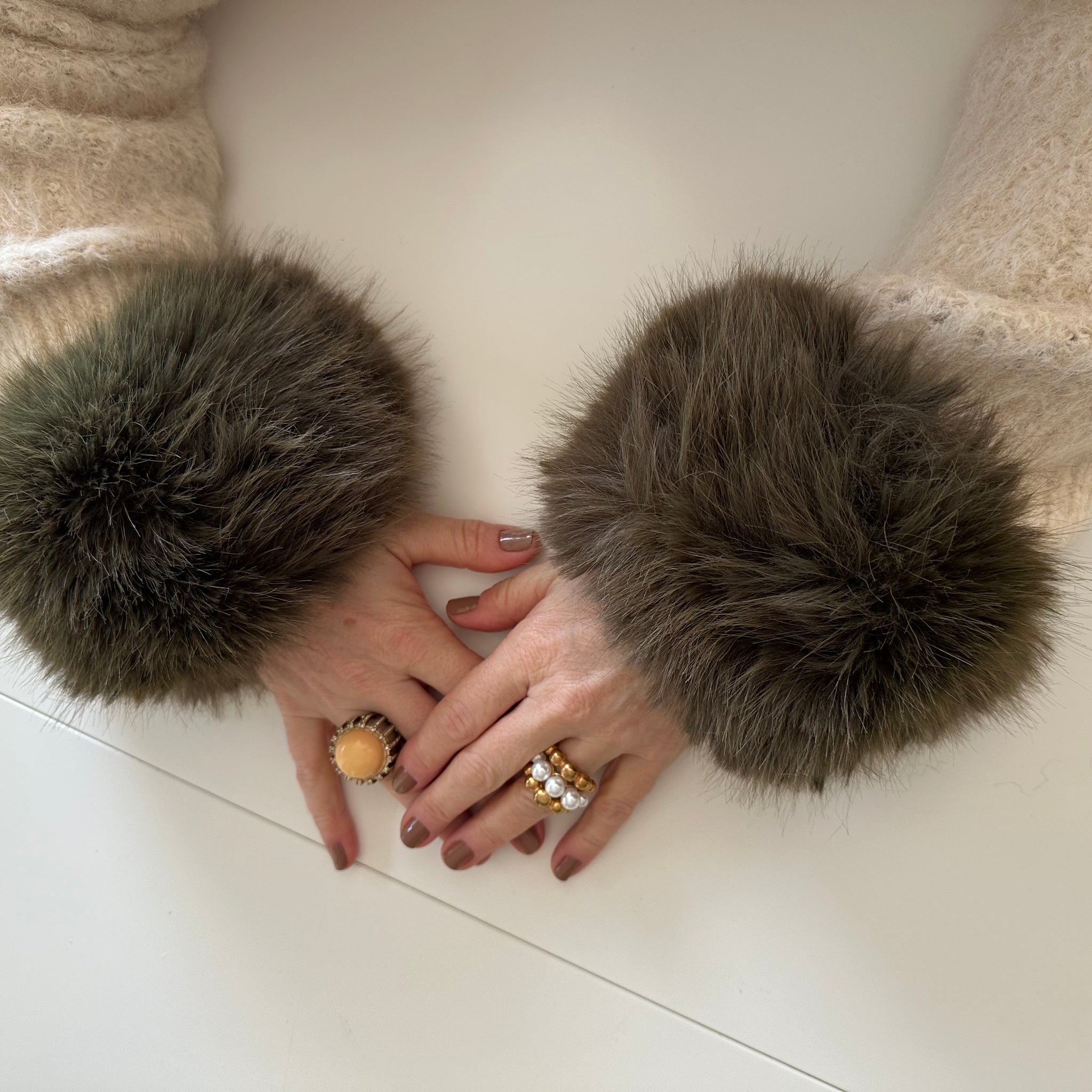 Puños  sintético verde