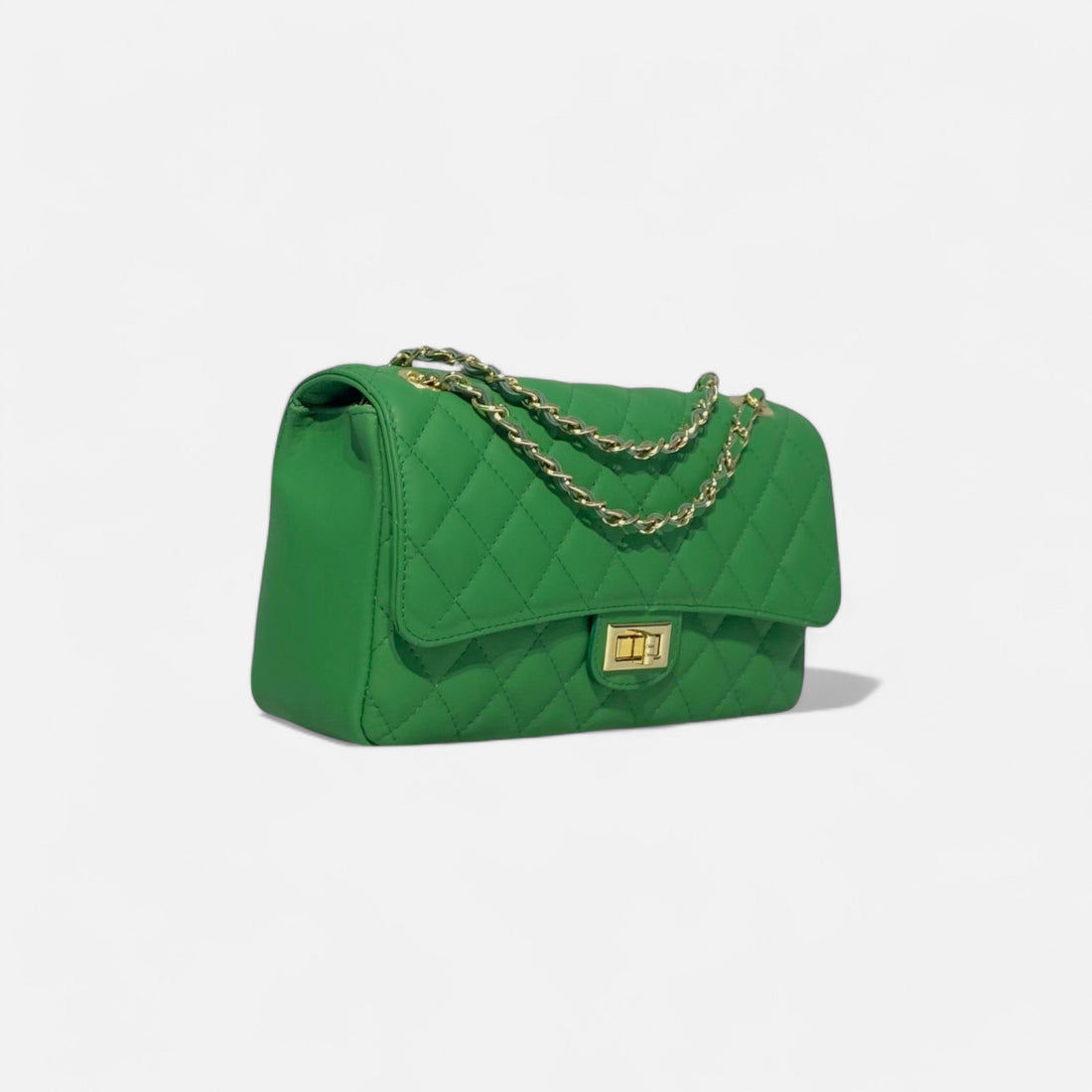 Bolso acolchado clasic verde intenso