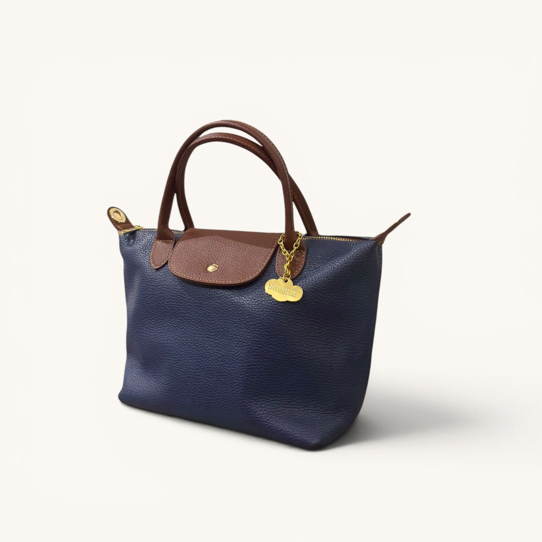 Bolso de mano Tetis azul ceruleo