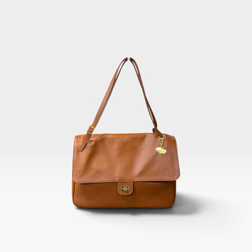 Flat bag camel oscuro